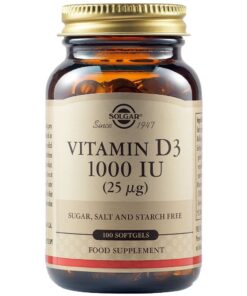 Solgar Vitamin D3 1000Iu Softgels 100S.