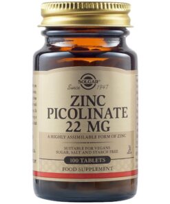Solgar Zinc Picolinate 22Mg 100 Tabs
