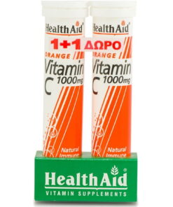 Health Aid Vitamin C 1000Mg Orange Eff. 20S Promo (+Vitamin C1000Mg Δώρο)
