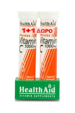 Health Aid Vitamin C 1000Mg Orange Eff. 20S Promo (+Vitamin C1000Mg Δώρο)