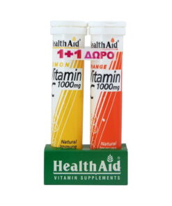 Health Aid Vitamin C 1000Mg Lemon Eff. 20S Promo (+Vitamin C1000Mg Δώρο)
