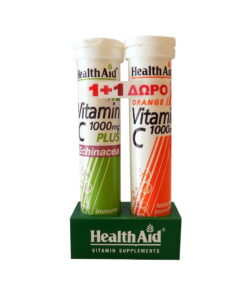 Health Aid Echinacea Vitamin C 1000Mg Lemon Eff. 20S + Vitamin C1000Mg Δώρο