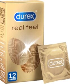 Durex Προφυλακτικά Πολύ Λεπτά Χωρίς Λάτεξ Real Feel 12 τεμάχια