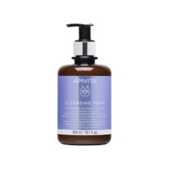 Apivita Κρεμώδης Αφρός Καθαρισμού Για Πρόσωπο & Μάτια Με Ελιά & Λεβάντα 300ml