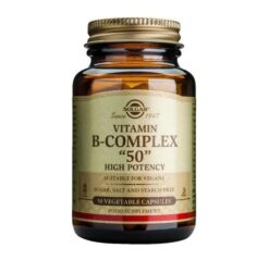 Solgar Vitamin B-Complex "50" High Potency, Σύμπλεγμα Bιταμινών Β, 50veg.caps