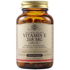 Solgar Vitamin E 400Iu, Συμπλήρωμα Διατροφής Βιταμίνης Ε, 50 Softgels