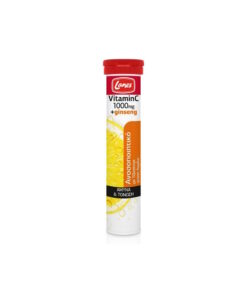 Lanes Vit C 1000Mg+Gins.Lemon 20Eff.tabs Red