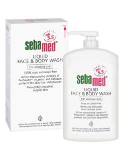 Sebamed Liquid Face & Body Wash, Ήπιο Καθαριστικό Προσώπου-Σώματος Χωρίς Σαπούνι 1000ml