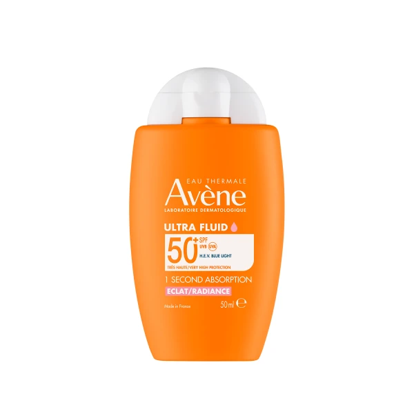 Avene Ultra Fluid Radiance SPF50+ Λεπτόρρευστο Αντηλιακό Ενίσχυσης της Φυσικής Λάμψης του Ευαίσθητου Δέρματος, 50ml