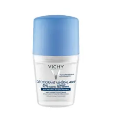 Vichy Deodorant Mineral 48h Roll On Αποσμητικό Χωρίς Άλατα Αλουμινίου για Ευαίσθητες Επιδερμίδες με Άρωμα, 50ml