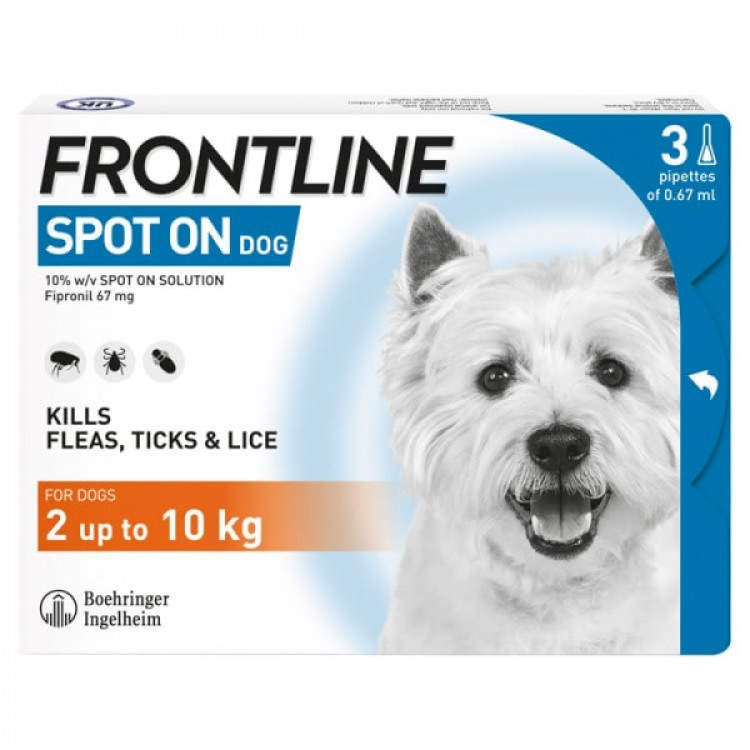 FRONTLINE SPOT ON DOG ΑΝΤΙΠΑΡΑΣΙΤΙΚΗ ΑΜΠΟΥΛΑ ΣΚΥΛΟΥ ΕΩΣ 10 KG
