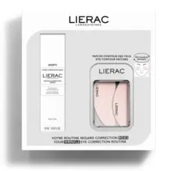 Lierac Ρουτίνα Ματιών για τη Διόρθωση των Ρυτίδων με Diopti Wrinkle Correction Cream Κρέμα Ματιών Διόρθωσης Ρυτίδων, 15ml & Eye Countour Patches Επαναχρησιμοποιούμενα, 1ζευγάρι