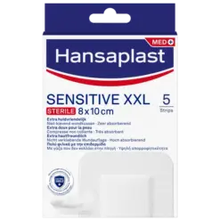 Hansaplast Αποστειρωμένα Αυτοκόλλητα Επιθέματα Med Sensitive XXL 10x8cm 5τμχ