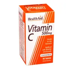 Health Aid Vitamin C 500mg, 60chew.tabs