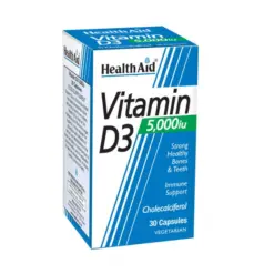 Health Aid Vitamin D3 5000 IU, 30 tabs