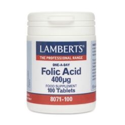 Lamberts Folic Acid 400µg Φυλλικό Οξύ, 100 Ταμπλέτες