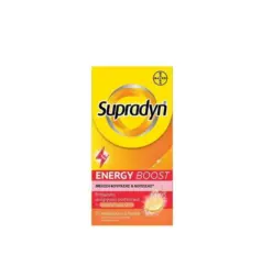 Supradyn Energy Boost Πολυβιταμίνες για ενέργεια με συνένζυμο Q10 & άλλες βιταμίνες και μέταλλα, 30 Αναβράζοντα Δισκία