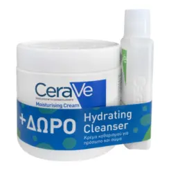 CeraVe Promo Moisturising Cream Ενυδατική Κρέμα 454gr & Δώρο Hydrating Cleanser Κρέμα Καθαρισμού 88ml