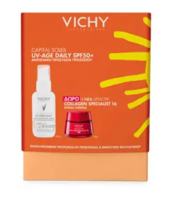 Vichy Promo Capital Soleil UV-Age Daily SPF50+ Κρέμα Ημέρας Liftactiv Collagen Specialist 16 15ml