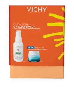 Vichy Set Capital Soleil SPF50+ UV-Clear 40ml + Δώρο Mineral 89 72ωρη Ενυδατική Κρέμα Ενίσχυσης 15ml