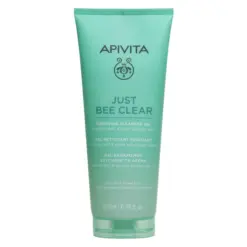 Apivita Just Bee Clear Purifying Cleansing Gel, Καθαριστικό Τζελ Προσώπου για Λιπαρή Επιδερμίδα ή με Τάση Ακμής 200ml