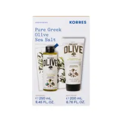 Korres Promo Αφρόλουτρο Σώματος με Αγνή Ελληνική Ελιά και Θαλασσινό Αλάτι, 250ml & Κρέμα Σώματος, 200ml