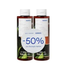 Korres Promo (- 50% στο Δεύτερο Προϊόν) Mint Tea Αφρόλουτρο, 2x250ml, 1σετ