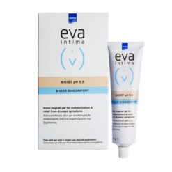 Intermed Eva Intima Moist Gel Tube pH 5.5 Minor Discomfort, Υγραντική Λιπαντική Αιδοίο-Κολπική Γέλη για Ανακούφιση της Ξηρότητας του Κόλπου 9 κολπικοί εφαρμοστές