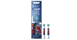 Oral -B Pro Kids Ανταλλακτικά Ηλεκτρικής Οδοντόβουρτσας Spiderman, 2 τεμάχια