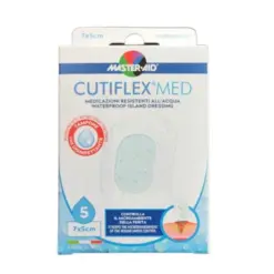 Masteraid Cutiflex Med Αδιάβροχες Αυτοκόλλητες Γάζες 5x7cm, 5τεμ