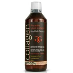 Collagen Pro Active Liquid (+20% ΕΠΙΠΛΕΟΝ ΠΡΟΙΟΝ) Υγρό Πόσιμο Κολλαγόνο Ιδανικό για την Υγεία του Δέρματος, των Μαλλιών, των Νυχιών & των Αρθρώσεων - Γεύση Λεμόνι, 600ml
