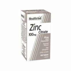 Health Aid Zinc Citrate 100mg 100Tabs