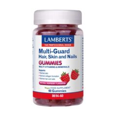 Lamberts Multi Guard Hair, Skin and Nails Gummies με Φυσική Γεύση Σμέουρο 60 Gummies