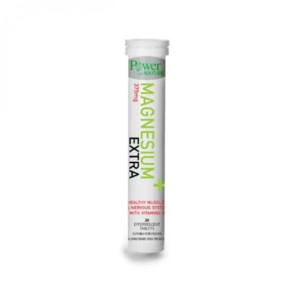 Power Magnesium Extra 375mg Stevia 20s Αναβράζον