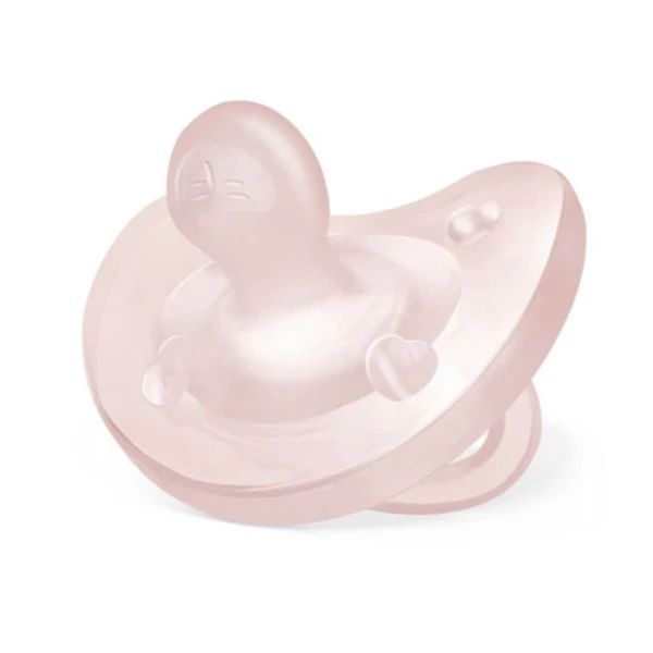 Chicco Πιπίλα Silicone Physio Soft Ροζ 0-6Μ 1τμχ