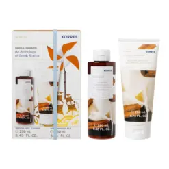 Korres Vanilla Cinnamon Promo Set, Αφρόλουτρο 250ml & Ενυδατικό Γαλάκτωμα Σώματος 200ml Βανίλια Κανέλα