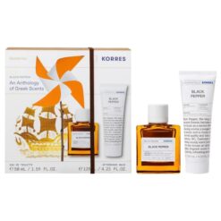 Korres Promo Black Pepper Eau De Toilette 50ml & Aftershave Balm 125ml