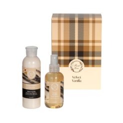 Fresh Line Promo Xmas Velvet Vanilla Body Care Gift Set Θρεπτικό & Αισθησιακό Σετ Περιποίησης Σώματος με Βανίλια Μαδαγασκάρης, Ηλιοτρόπιο Γαλάκτωμα Σώματος 200ml & Αρωματικό Νερό Σώματος 150ml