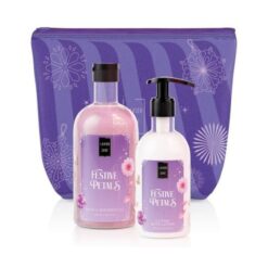 Lavish Care Festive Petals Bag Set Bath & Shower Gel Αφρόλουτρο 500 ml + Glitter Body Lotion 300 ml