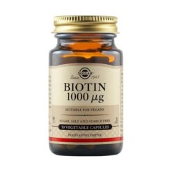 Solgar Biotin 1000μg, Συμπλήρωμα Διατροφής με Βιοτίνη, 50veg.caps
