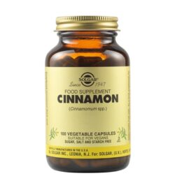 Solgar Cinnamon, Eκχύλισμα από Φλοιό Κανέλλας, 100 Φυτικές Κάψουλες