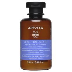 Apivita Sensitive Scalp Shampoo Prebiotics & Honey Σαμπουάν για Ευαίσθητο Τριχωτό με Πρεβιοτικά & Μέλι, 250ml