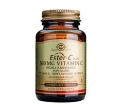 Solgar Ester-C Plus 500mg Vitamin C, Συμπλήρωμα Διατροφής Βιταμίνη C, 50 Φυτικές Κάψουλες