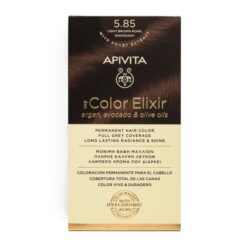 Apivita My Color Elixir, Βαφή Μαλλιών Καστανό Ανοιχτό Περλέ Μαονί - 5.85