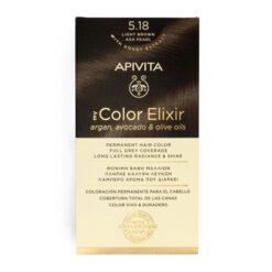 Apivita My Color Elixir, Βαφή Μαλλιών Καστανό Ανοιχτό Σαντρέ Περλέ - 5.18