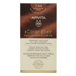 Apivita My Color Elixir, Βαφή Μαλλιών Ξανθό Έντονο Χάλκινο – 7.44