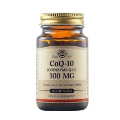 Solgar CoEnzyme Q10 100mg, Συνένζυμο Q10, 30 Μαλακές Κάψουλες