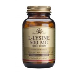 Solgar L-Lysine 500mg  Συμπλήρωμα Διατροφής για Πρόληψη & Επιτάχυνση Χρόνου Ανάρρωσης του Απλού Έρπη, 50 Φυτικές Κάψουλες