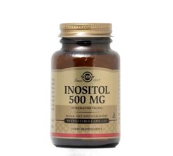 Solgar Inositol 500mg Συμπλήρωμα Διατροφής με Ινοσιτόλη για την Καλή Υγεία του Νευρικού & Μυϊκού Συστήματος, 50 Φυτικές Κάψουλες