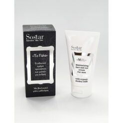 Sostar "Το Γάλα" Ανδρική Ενυδατική Κρέμα Προσώπου & Ματιών με Βιολογικό Γάλα Γαϊδούρας, 50ml